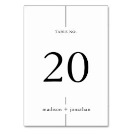 Enkelt Classy Bröllop Bordsnummer