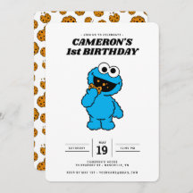 Enkelt Cookie Monster 1:a födelsedag