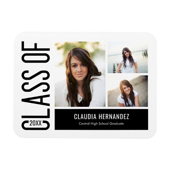 Enkelt Coola Editable Färg Studenten meddelande Magnet (Horisontell)