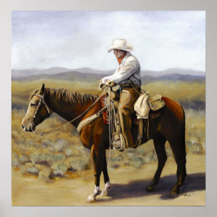 Enkelt Cowboy Poster