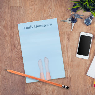 Enkelt Cute Anpassningsbar Sommaren Ocean Sjö Bass Post-it Block