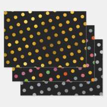 Enkelt Cute Girly Black-färgat Polka dots