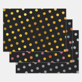 Enkelt Cute Girly Black-färgat Polka dots