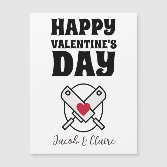 Enkelt Cute Heart Alla hjärtans dag par (Framsida)