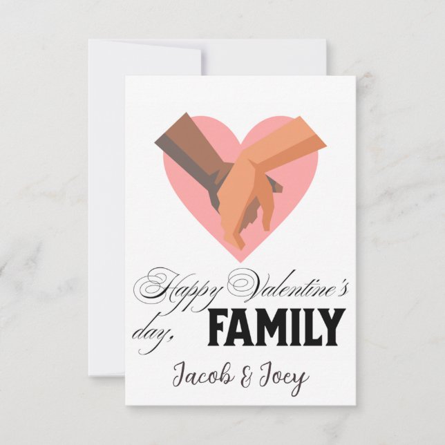 Enkelt Cute Heart Alla hjärtans dag par (Framsida)