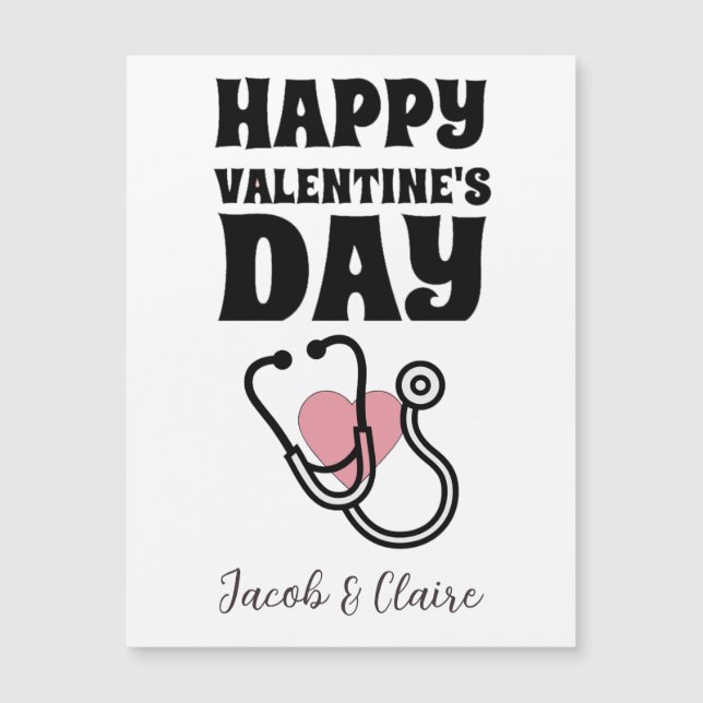 Enkelt Cute Heart Alla hjärtans dag par (Framsida)