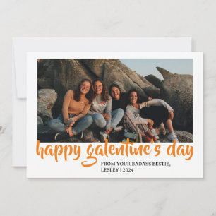 Enkelt Cute Heart Lycklig Galentines Day besties Julkort