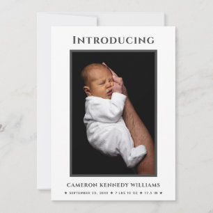 Enkelt Cute Newborn Anpassningsbar Foto Hej Baby B Meddelande