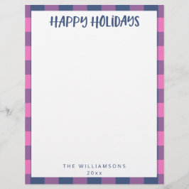 Enkelt cute Rosa Play Namn Helgdag Stationery Brevhuvud