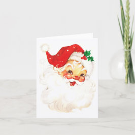 Enkelt Cute Vintage Jultomten jul Helgkort
