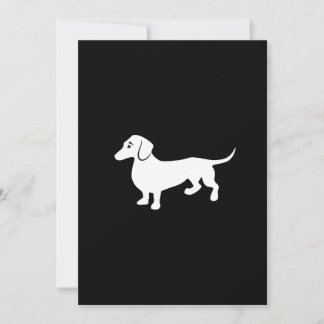 Enkelt Dachshund-Anpassade Inbjudningar