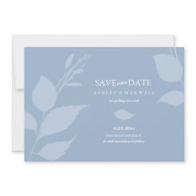 Enkelt dammblått foto spara datumet