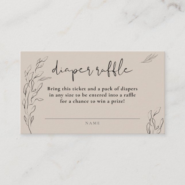 Enkelt degressivt raffel av elfenbensal neutralt m tilläggskort (Framsida)