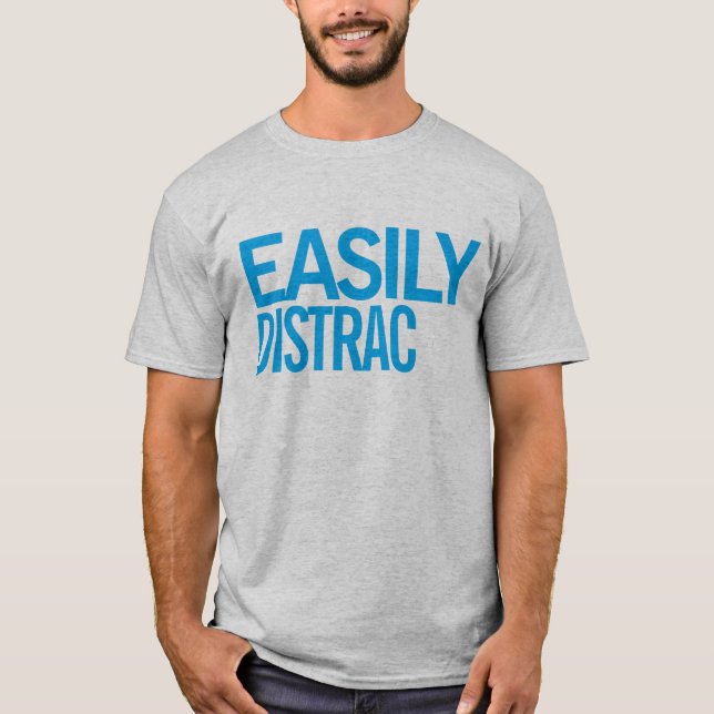 Enkelt distrac(ted) #1 tee shirt (Framsida)
