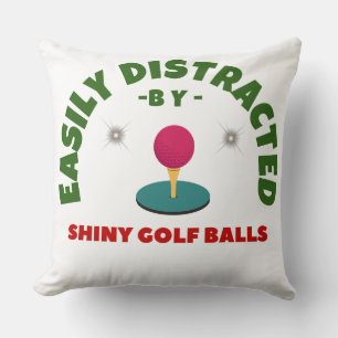 ENKELT DISTRAKTERAT AV SHINY GOLF BOLLAR GOLF HUMO KUDDE