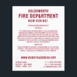 Enkelt djärv rekrytering av brandmän flygblad<br><div class="desc">Affärskortet Store är helt enkelt djärv,  brandmansrekryteringsFlyer.</div>