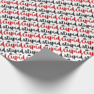 Enkelt dumt cupid-typografiskt skript med pil presentpapper