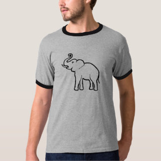 Enkelt elefant tee shirt
