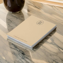 Enkelt elegant brunt Anteckningsblock