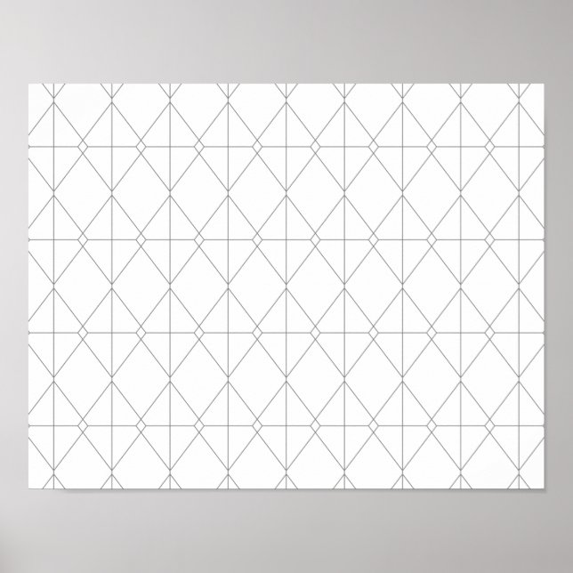 Enkelt, elegant, coola, trendigets linjgrafik möns poster (Framsidan)