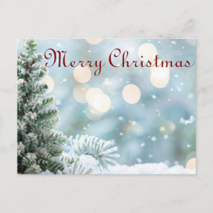 Enkelt Elegant Decor Snowflake God jul Helg Vykort
