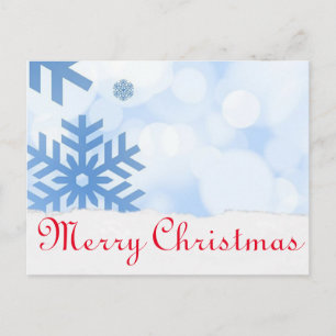Enkelt Elegant Decor Snowflake God jul Helg Vykort