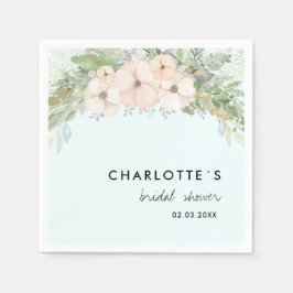 Enkelt, elegant eukalyptus, blommor pappersservett