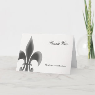 Enkelt Elegant Fleur de Lis tack Kort