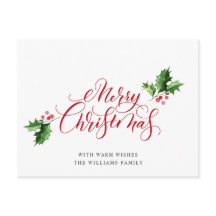 Enkelt Elegant God jul Hälsning Helgdag