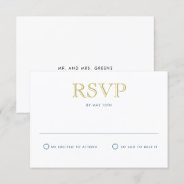 Enkelt Elegant Guld Traditional Postcard OSA kort