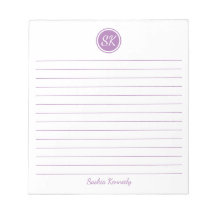 Enkelt Elegant Lavender Led Monogram Namn