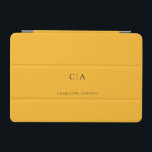 Enkelt, elegant monogram iPad mini-hölje iPad Mini Skydd<br><div class="desc">Modern,  enkel,  elegant monogrambildplatta,  gult. Redigera bara produkten om några minuter. Du kan ändra typsnittet / storlekt / färg och position med hjälp av "ytterligare anpassning".</div>