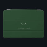 Enkelt, elegant monogram iPad mini-hölje iPad Mini Skydd<br><div class="desc">Modern,  enkel,  elegant monogrambildplatta,  Grönt. Redigera bara produkten om några minuter. Du kan ändra typsnittet / storlekt / färg och position med hjälp av "ytterligare anpassning".</div>