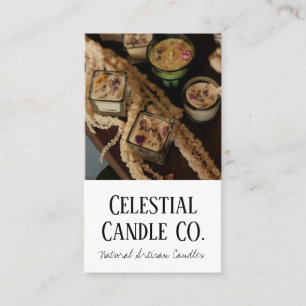Enkelt Elegant Natural Artisan Candle Company Visitkort