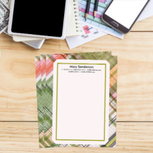 Enkelt Elegant Play Papper Grönt Ram Letterhead