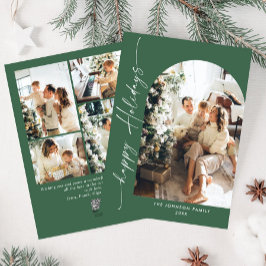 Enkelt Elegant Snyggt 5 PHOTO-jul Hälsning Julkort