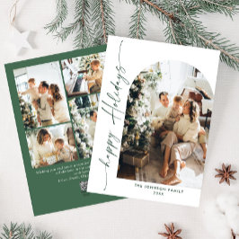 Enkelt Elegant Snyggt 5 PHOTO-jul Hälsning Julkort