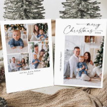 Enkelt Elegant Snyggt 5 PHOTO-jul Hälsning