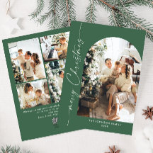 Enkelt Elegant Snyggt 5 PHOTO-jul Hälsning