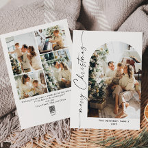 Enkelt Elegant Snyggt 5 PHOTO-jul Hälsning