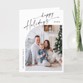 Enkelt Elegant Snyggt 6 PHOTO-jul Hälsning Helgkort