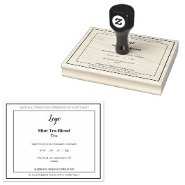 Enkelt elegant stuvningsrätt - gummi frimärke stämpel