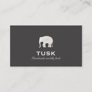 Enkelt Elephant Black-Affärskort Visitkort