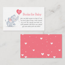 Enkelt Elephant & Heart Balloon Bokar för Baby