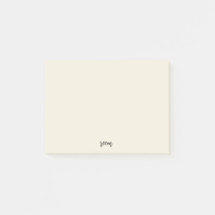 enkelt elfenben post-it block