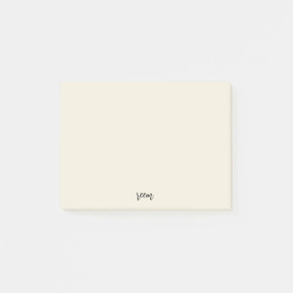 enkelt elfenben post-it block