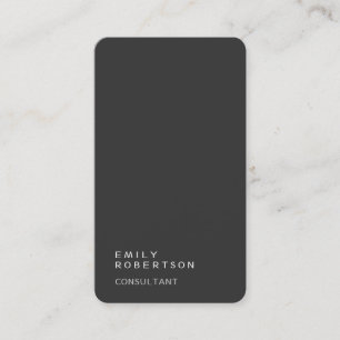 Enkelt enkelt Grått-Trendig Modern minimalistisk Visitkort