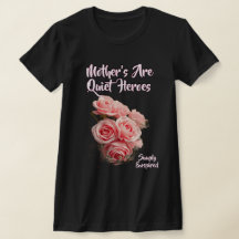 Enkelt Enspired Mammor Är Tysta Hjältar T-Shirt