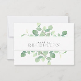 Enkelt Eucalyptus Greenery Wedding Card OSA Kort