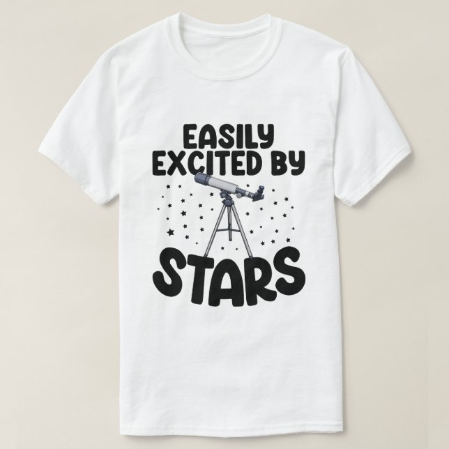 Enkelt exciterad av Stars Astronomer Space Kärlek  T Shirt (Design framsida)